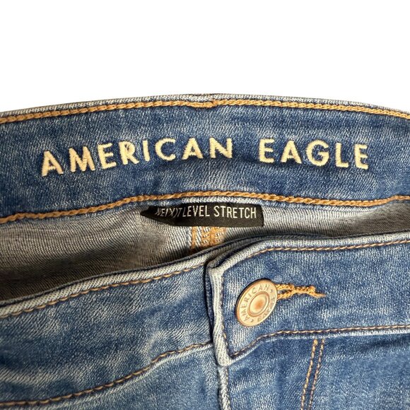 AMERICAN EAGLE Women's Ne(x)t Level Stretch Low-Rise Flare Jeans | Size 14 R - Picture 8 of 13